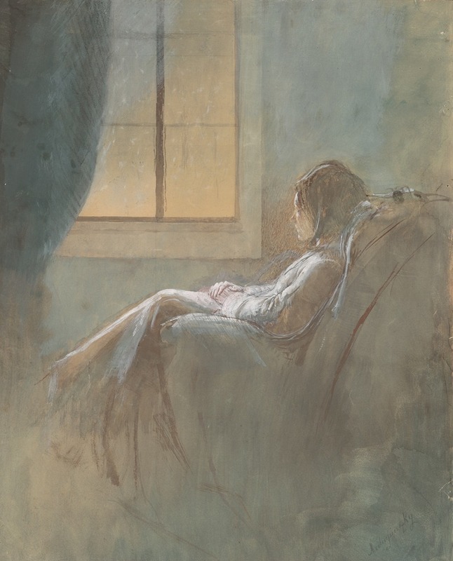 Ladislav Mednyánszky - Old Woman Sitting