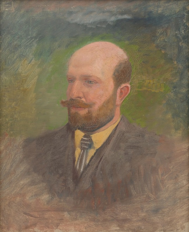 Ladislav Mednyánszky - Portrait of a Man with a Tie