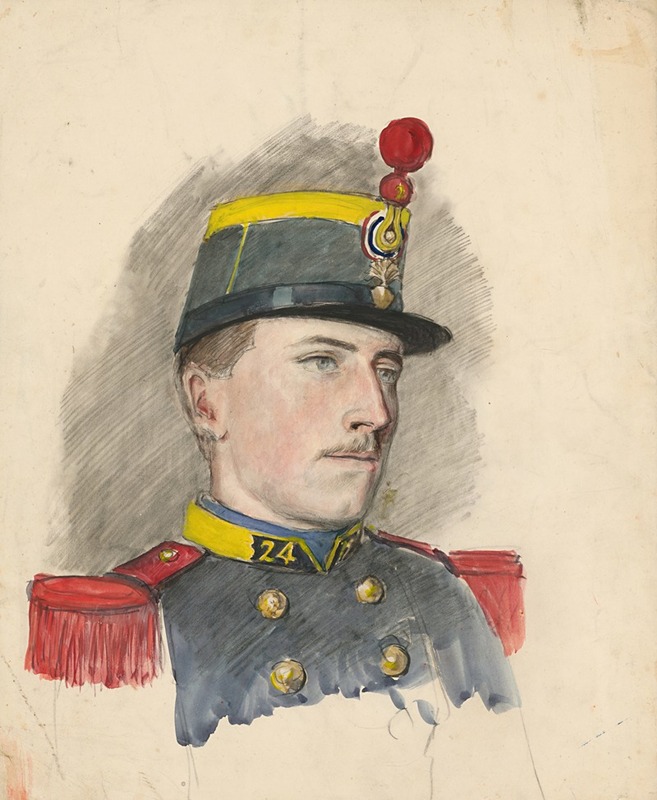 Ladislav Mednyánszky - Portrait of a soldier