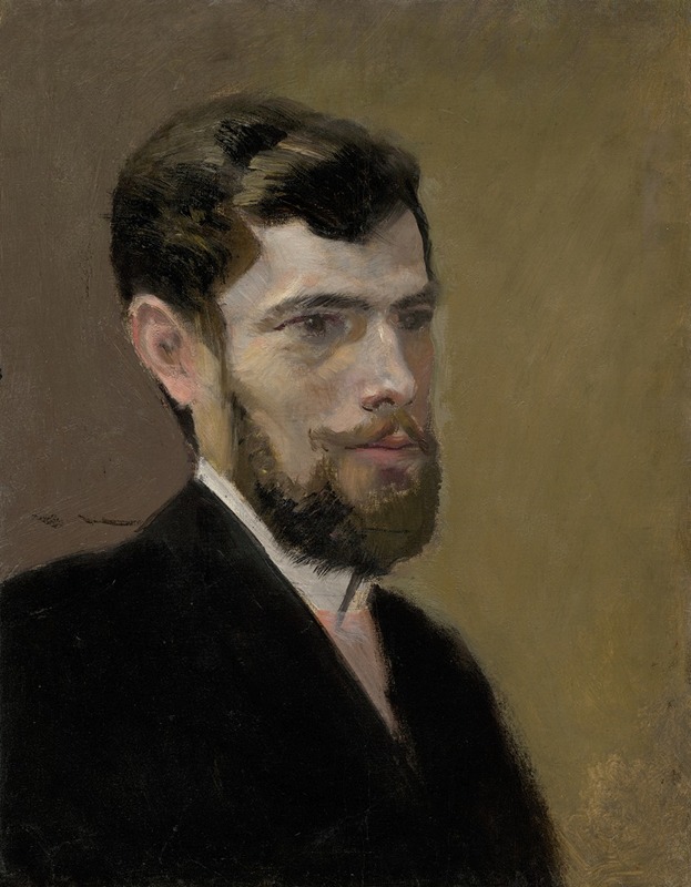 Ladislav Mednyánszky - Study of a Bearded Man in a Black Suit