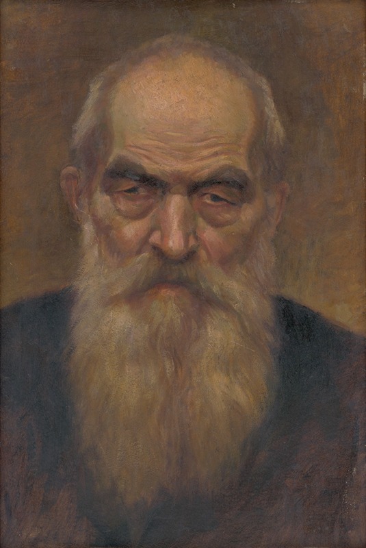 Ladislav Treskoň - Head Study of an Old Man with a Beard