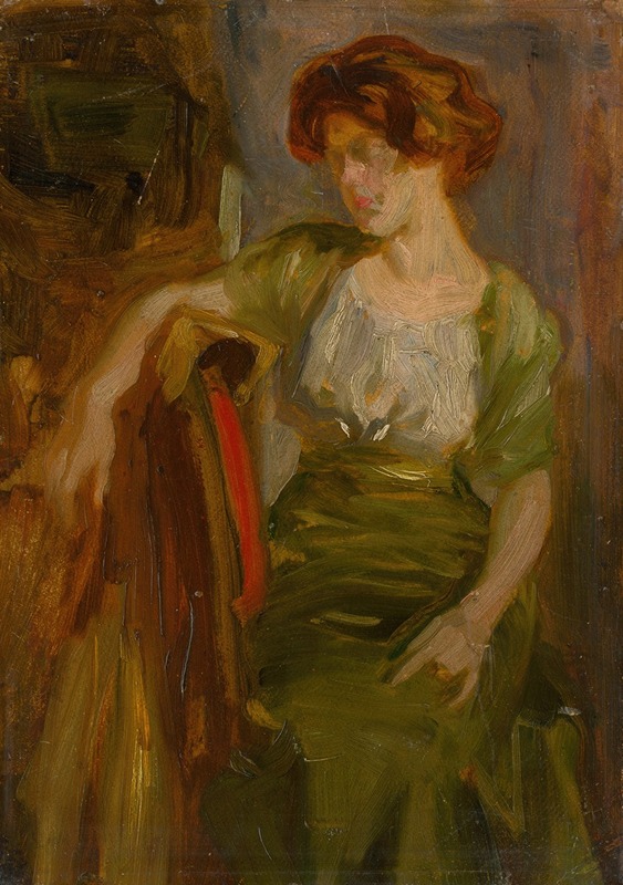 Ľudovít Pitthordt - Study of a Seated Woman