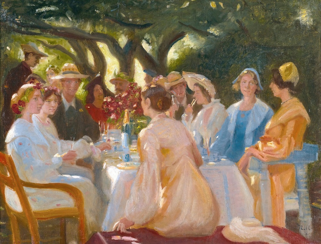 Michael Ancher - The Actors’ Lunch, Skagen