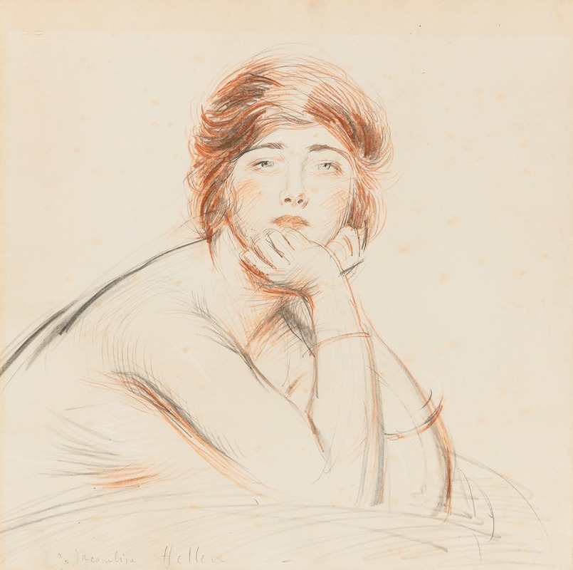 Paul César Helleu - Portrait Of Jacqueline
