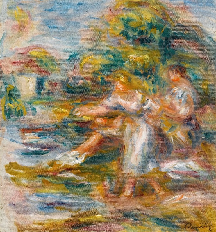 Pierre-Auguste Renoir - Pêcheuses À La Ligne