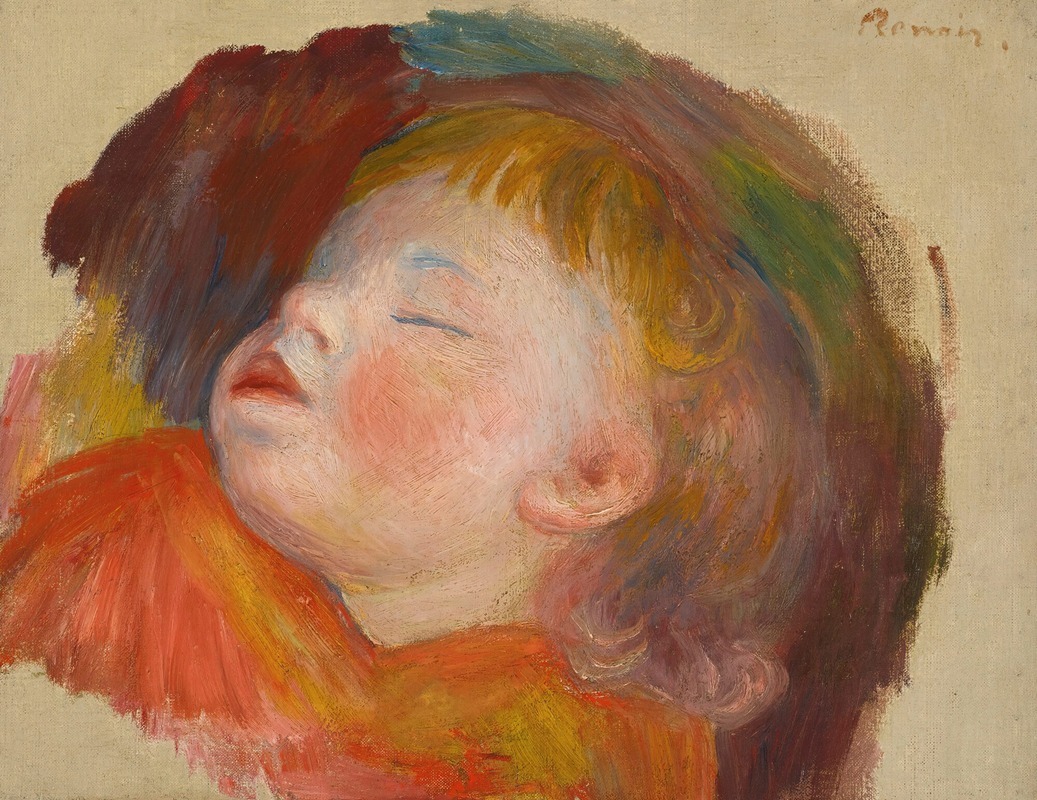 Pierre-Auguste Renoir - Enfant Endormi