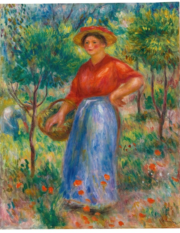 Pierre-Auguste Renoir - Jeune Fille Au Panier (Gabrielle Au Jardin)
