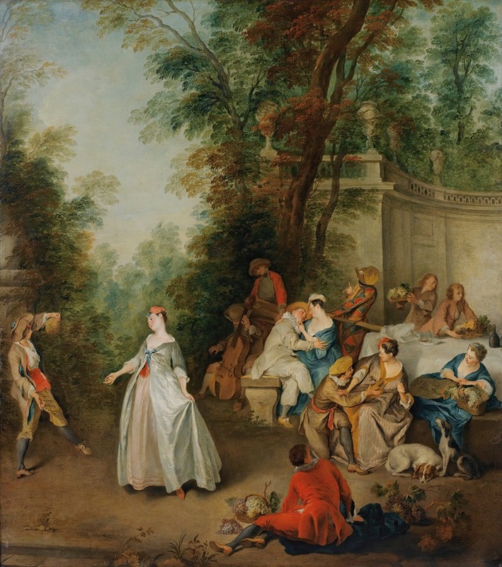 Studio Of Nicolas Lancret - Lunch In A Park