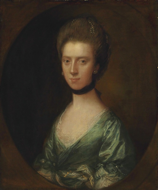 Thomas Gainsborough - Portrait Of Mrs. Isaac Elton