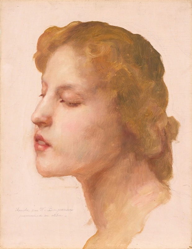 William Bouguereau - Study Of A Woman’s Head