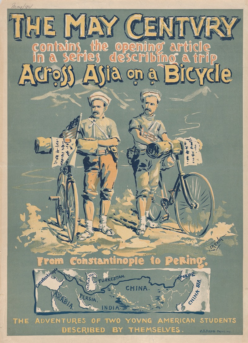 A.W.B. Lincoln - The Century, Across Asia on a Bicycle, May