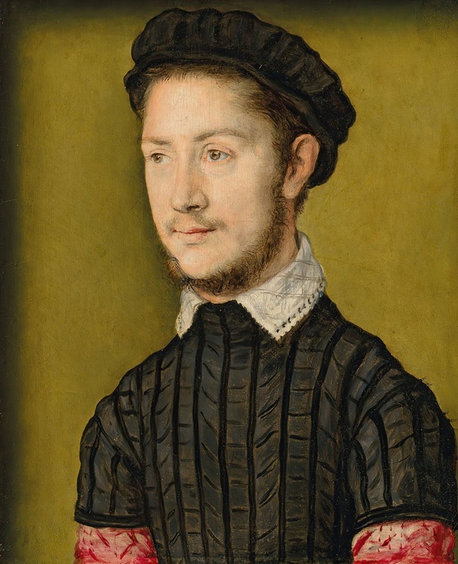 Corneille de Lyon - Portrait Of A Young Man, Probably An Officer Royal