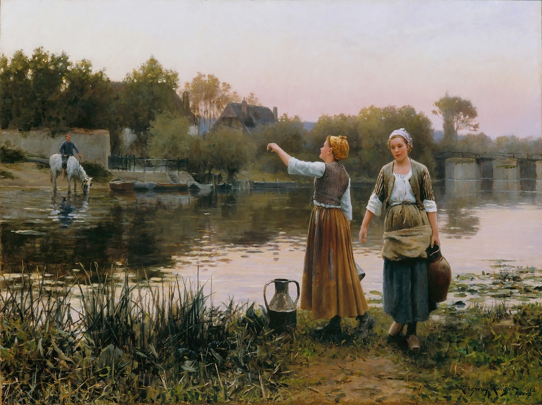 Daniel Ridgway Knight - The Water Carriers