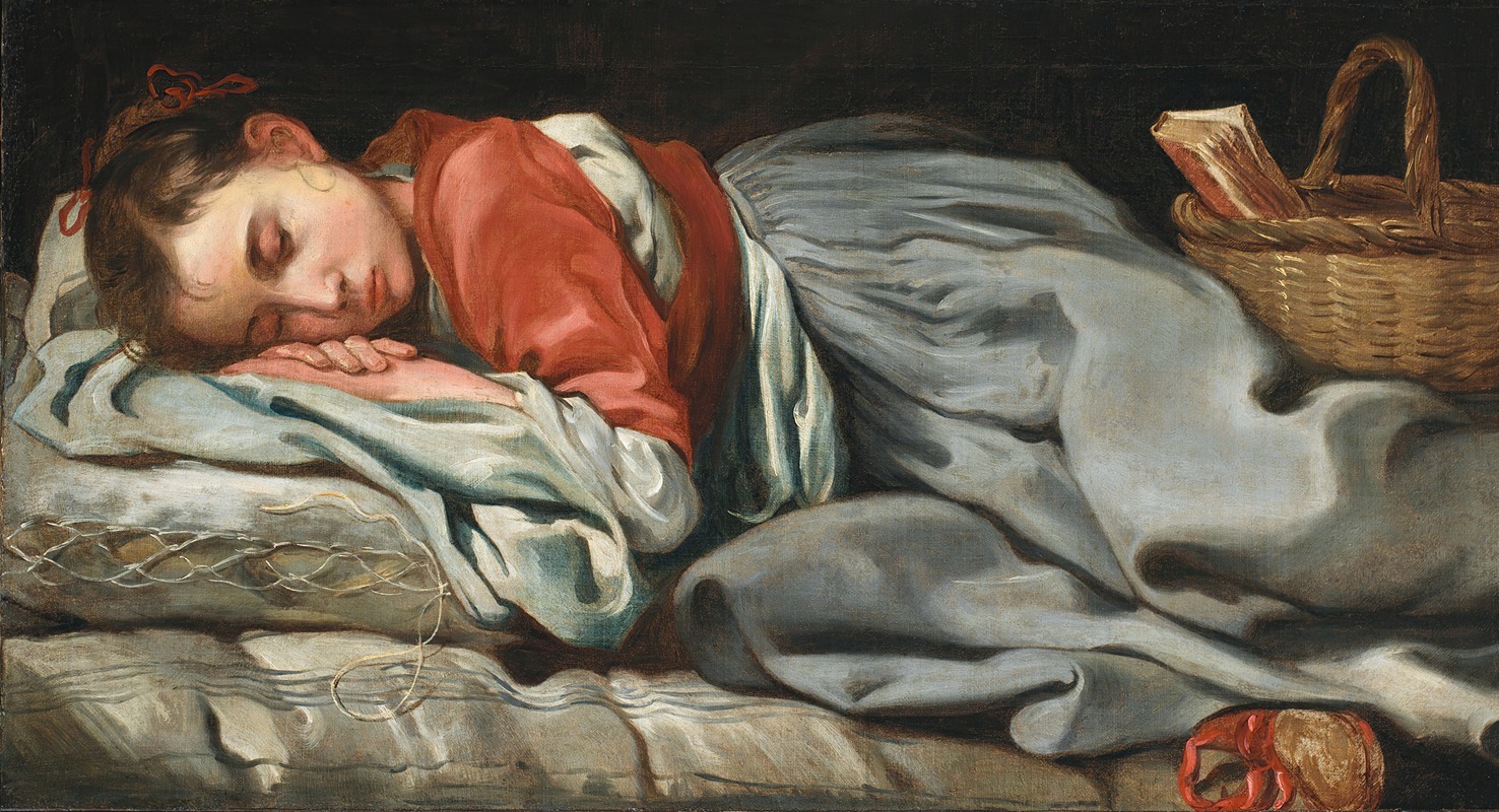 Bernhard Keil - Young Girl Sleeping