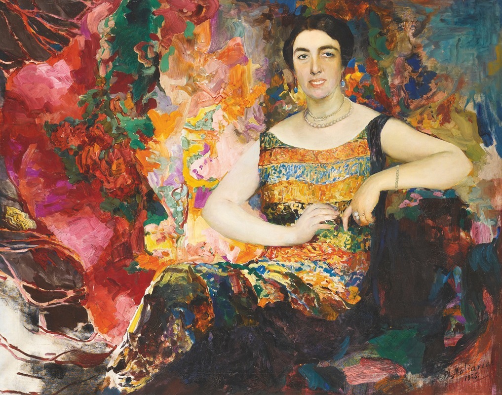 Filipp Malyavin - Portrait Of A Lady