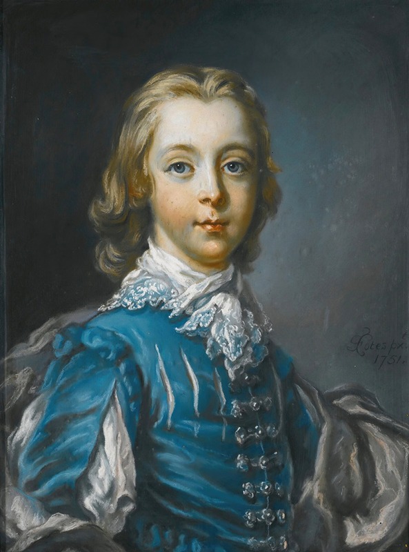 Francis Cotes - Portrait Of A Boy, Possibly Peter Benet Legh (B. 1742)
