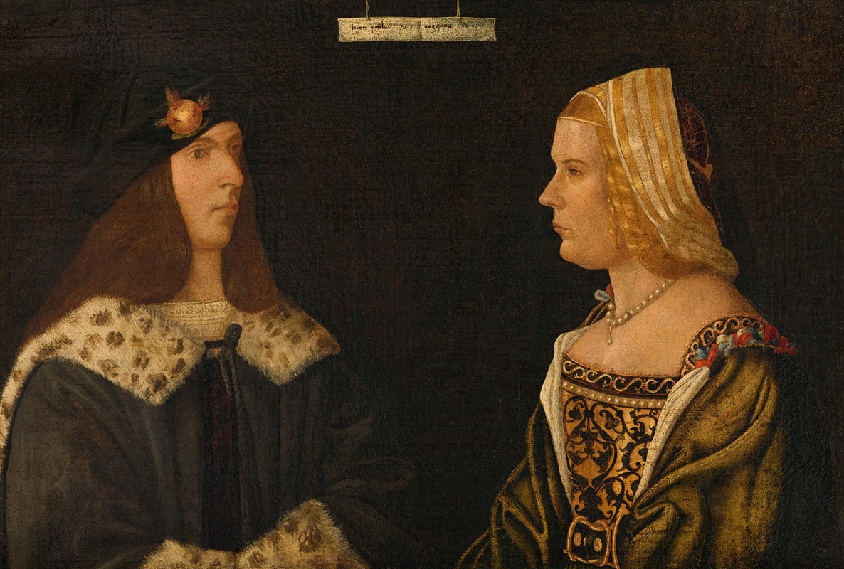 Giovanni Paolo d' Agostino - Double Portrait of a Young Man and Young Woman