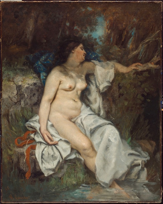 Gustave Courbet - Bather Sleeping by a Brook