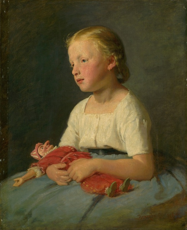 Gyula Benczúr - Little Girl with a Doll