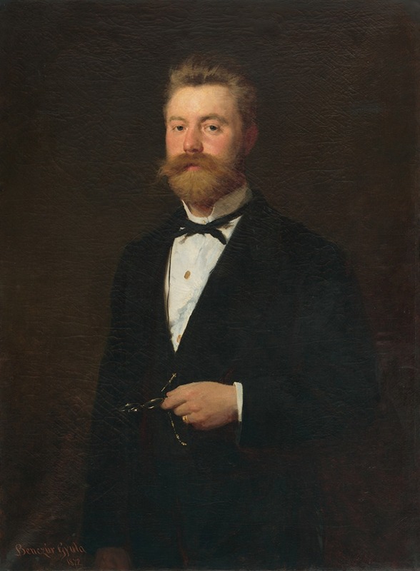 Gyula Benczúr - Portrait of Gejza Bencúr.