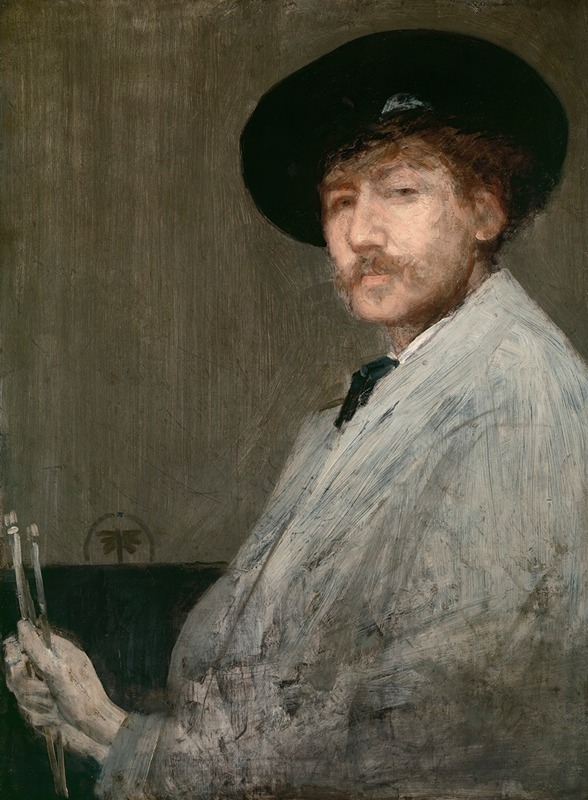 James Abbott McNeill Whistler - Arrangement in Gray, Portrait of the Painter
