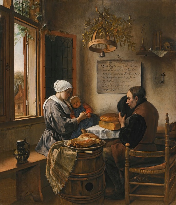 Jan Steen - The prayer before the meal