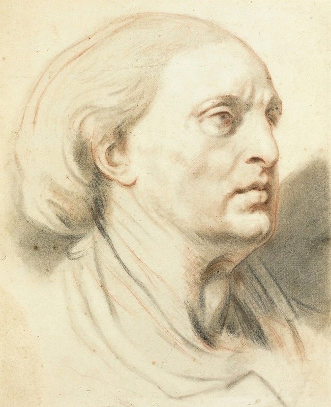 Jean-Baptiste Greuze - Study Of A Man’s Head
