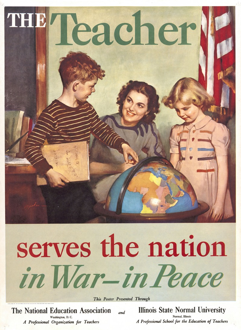 Anonymous - The Teacher serves the nation in war – in peace