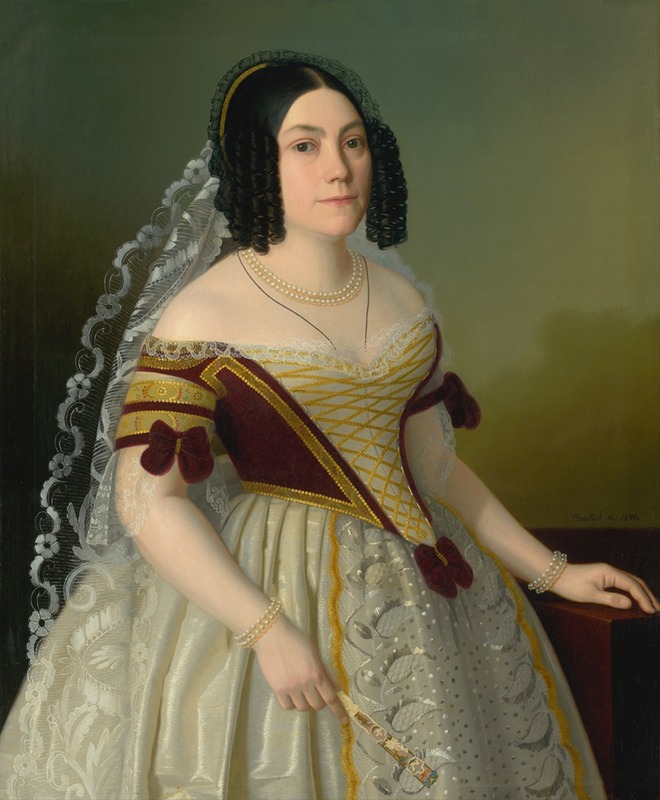 Portrait of Piroška Radvanská by Jozef Božetech Klemens - Artvee