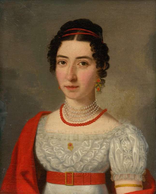 Jozef Czauczik - Portrait of Anna Okolicsányi