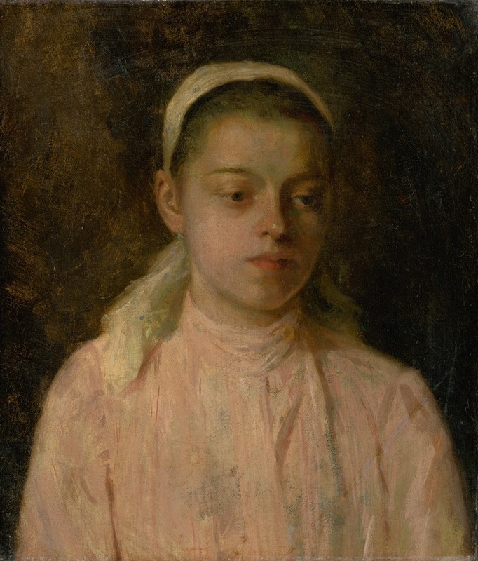 Ľudovít Čordák - Study of a Head of Peasant Girl