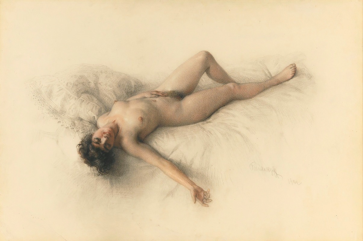 Mikhail Viktorovich Rundaltsov - Reclining Nude