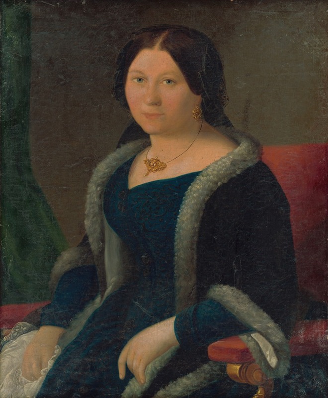 Miklós Barabás - Portrait of a Young Woman