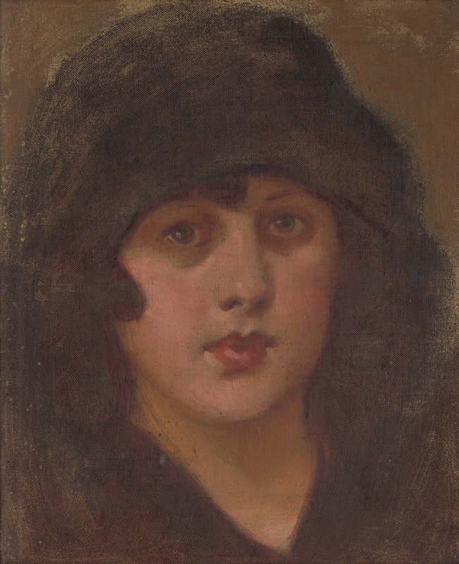 Milan Thomka Mitrovský - Lady in a black hat