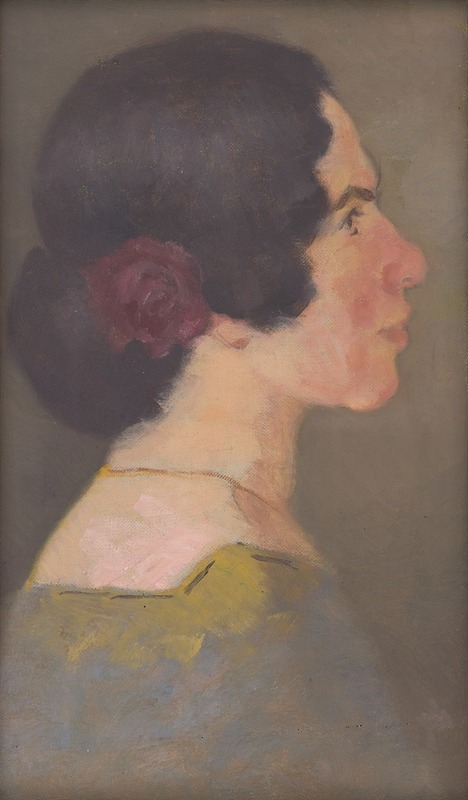 Milan Thomka Mitrovský - Study for the Portrait of the Artist Jonášová
