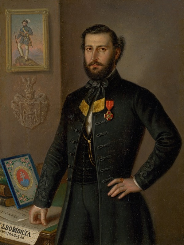 Peter Michal Bohúň - A study painting for the Portrait of Ján Francisci as Count of the Liptov County