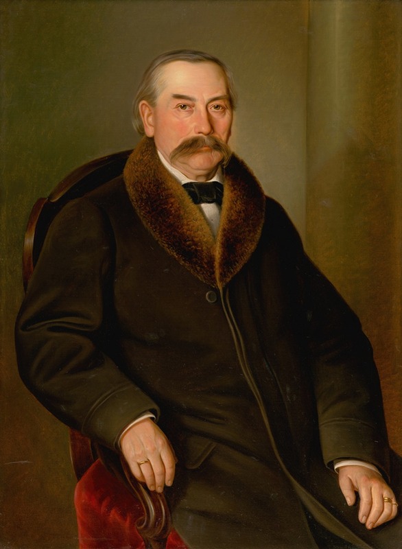 Peter Michal Bohúň - Portrait of a Man in Fur Coat
