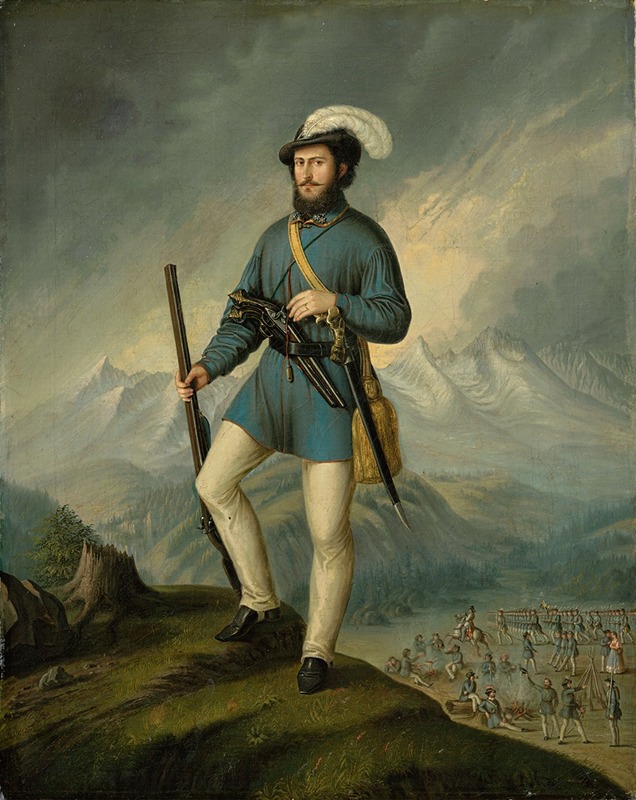 Peter Michal Bohúň - Portrait of Ján Francisci as Captain of the Slovak Volunteers