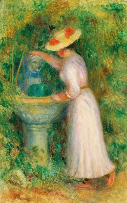 Pierre-Auguste Renoir - Jeune Fille Près D’une Fontaine