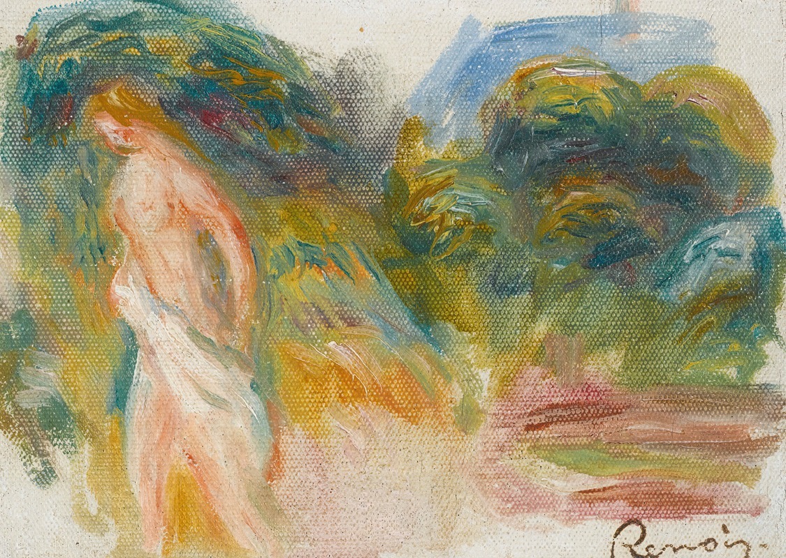 Pierre-Auguste Renoir - Femme Nue Et Paysage