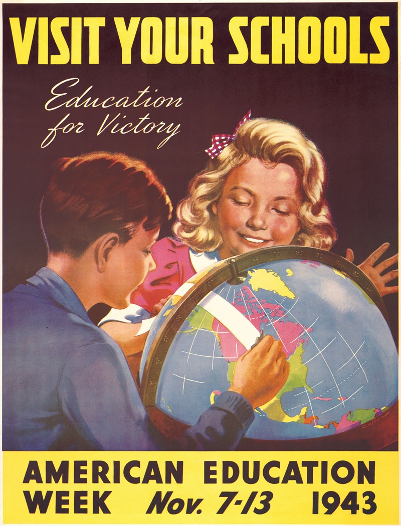 Collins - Visit your schools. Education for victory. American Education Week Nov. 7-13, 1943