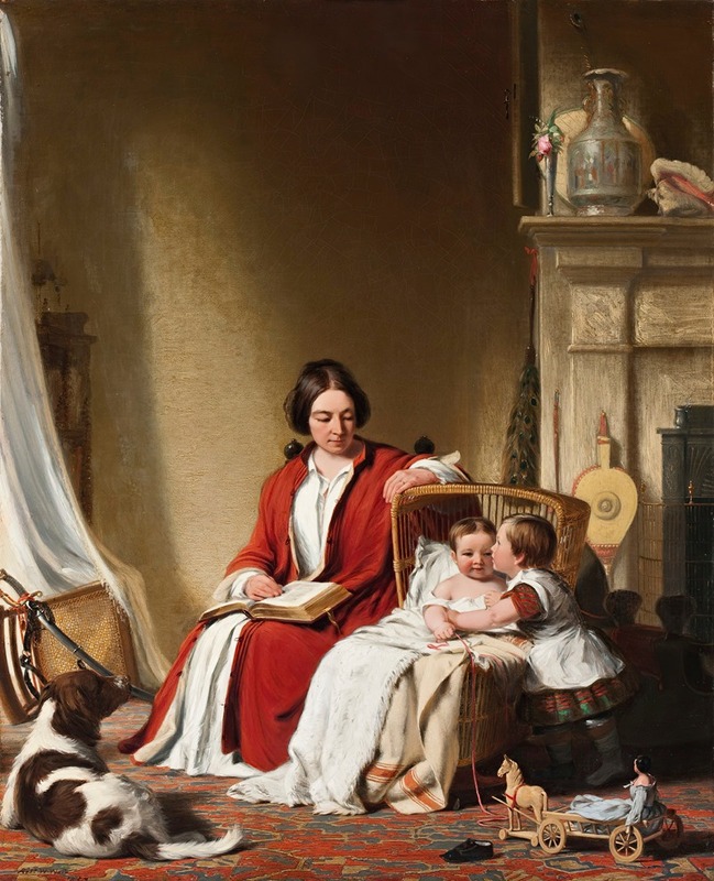 Robert Walter Weir - Mrs. Bradford Ripley Alden and her Children