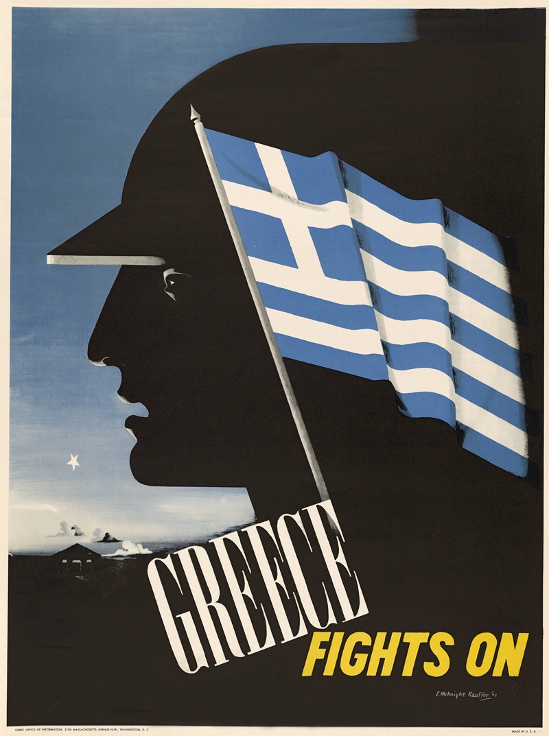 Edward McKnight Kauffer - Greece fights on