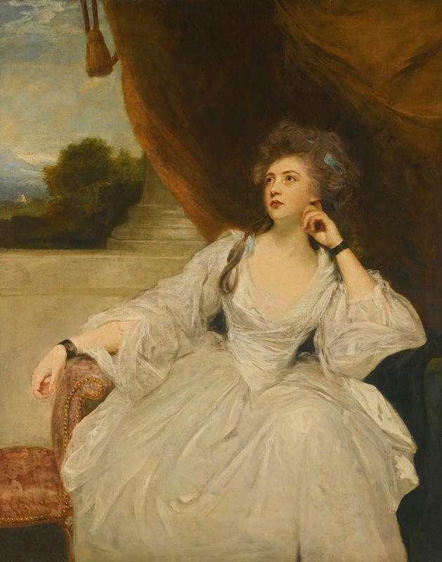 Sir Joshua Reynolds - Portrait Of Elizabeth Falconer, Mrs. Stanhope, As Contemplation