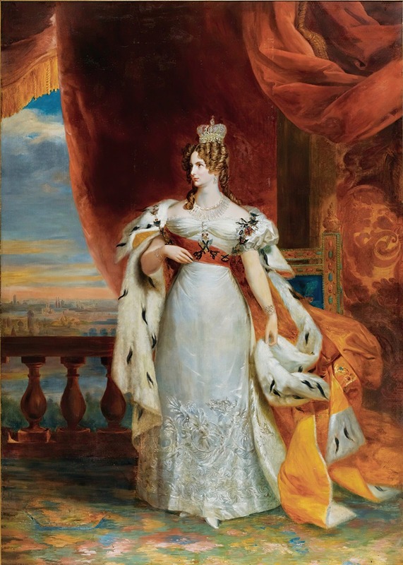 Studio of George Dawe - Portrait Of Empress Alexandra Fedorovna