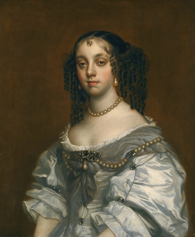Workshop of Sir Peter Lely - Portrait Of Queen Catherine Of Braganza (1638-1705)