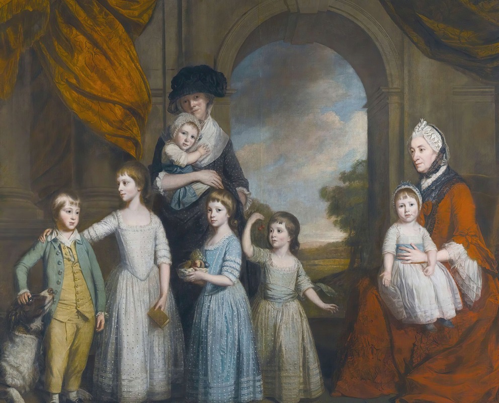 Thomas Beach - Portrait Of The Children Of William Craven, 6th Baron Craven