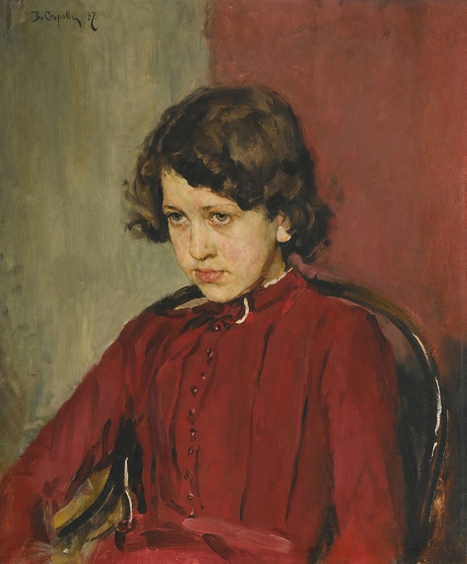 Valentin Alexandrovich Serov - Portrait Of Praskovia Anatolievna Mamontova