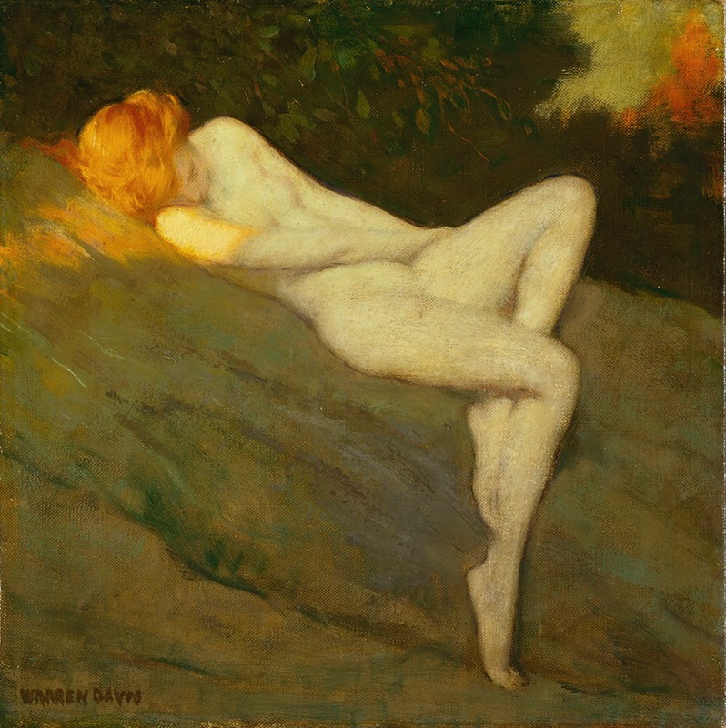 Warren B. Davis - Sleeping Nude