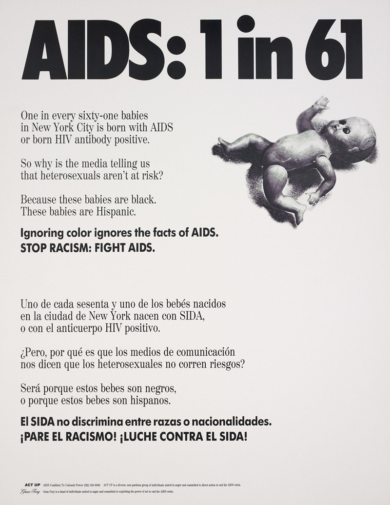 Gran Fury - AIDS; 1 in 61